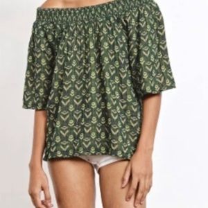 Ace and Jig Marisol Blouse in fern size xs